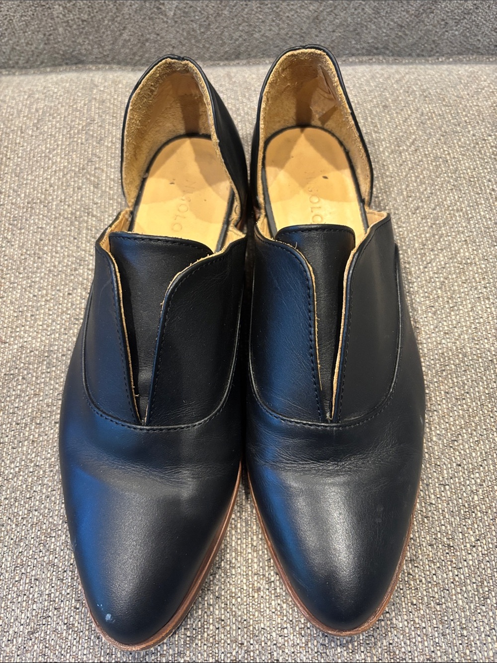 Nisolo Black Leather Slip-On Loafers